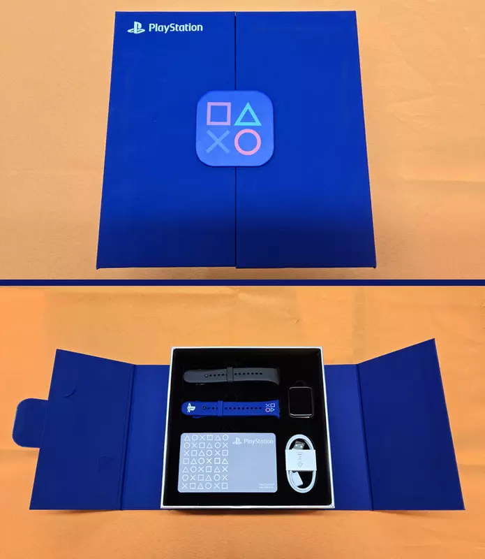 Opakowanie i zawartość pudełka monitora fitness PlayStation