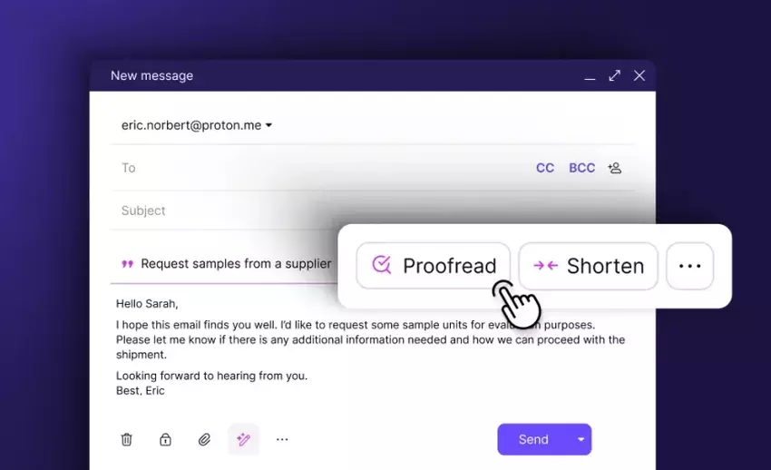 Proton Mail wypuszcza Scribe: bezpieczną sztuczną inteligencję do pisania e-maili