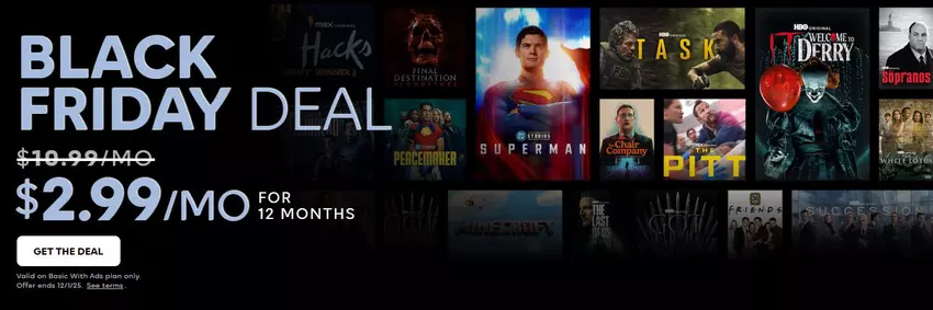 HBO Max Black Friday Offer