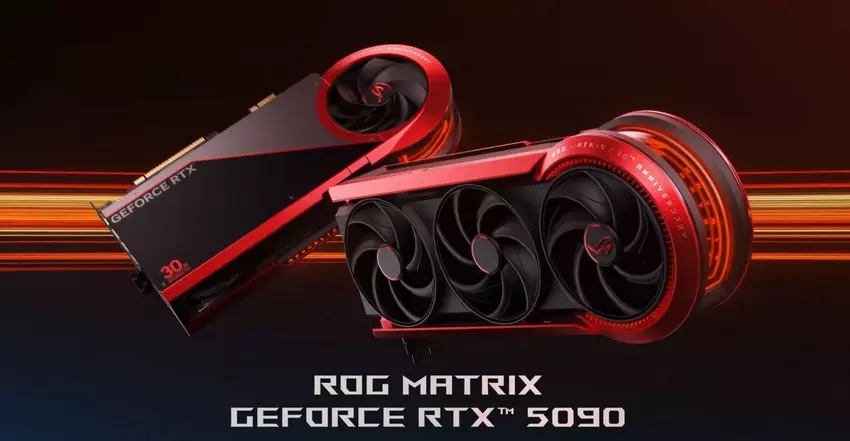 Już pod koniec listopada w sprzedaży pojawi się Asus ROG Matrix GeForce RTX 5090 — limitowana karta graficzna z TDP 800 W i unikalnym systemem chłodzenia
