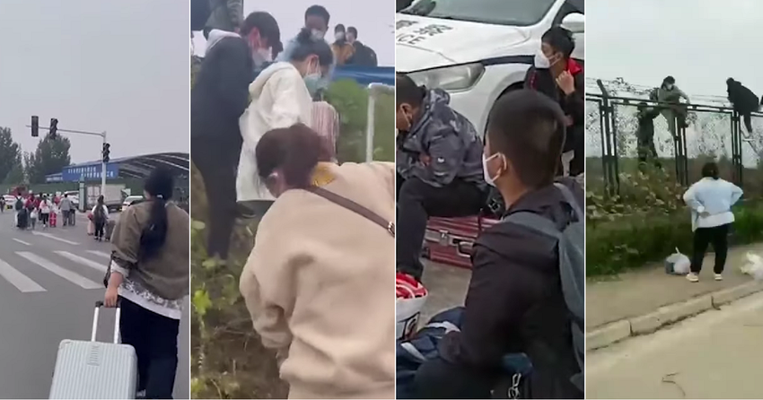 Pracownicy największej na świecie fabryki iPhone'ów Foxconn masowo uciekają z powodu nieludzkich warunków pracy i ostrych restrykcji COVID - grozi to zmniejszeniem produkcji smartfonów o 30%