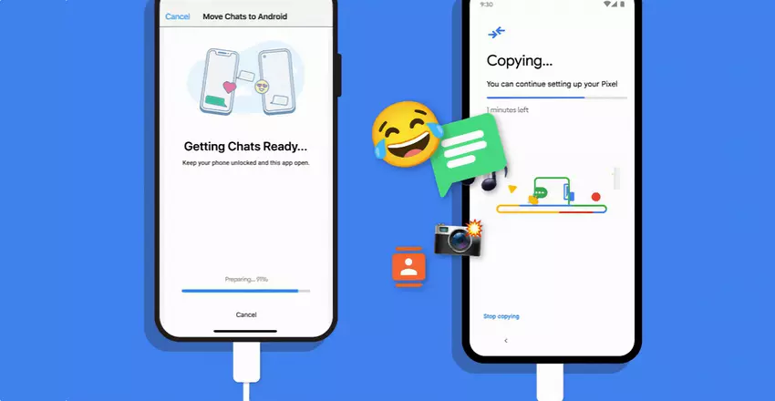 Użytkownicy WhatsApp mogą teraz przenosić czaty z iPhone'ów na Google Pixel i inne smartfony z Androidem 12