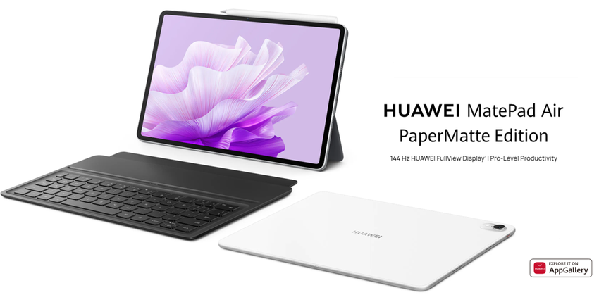 Huawei MatePad Air PaperMatte Edition - Snapdragon 888, wyświetlacz IPS 144 Hz 2,8K i obsługa M-Pencil 2 za 649 euro
