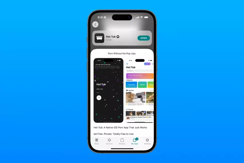 Pierwsza natywna aplikacja porno na iPhone'a dostępna za pośrednictwem alternatywnego sklepu AltStore PAL została uruchomiona w Europie