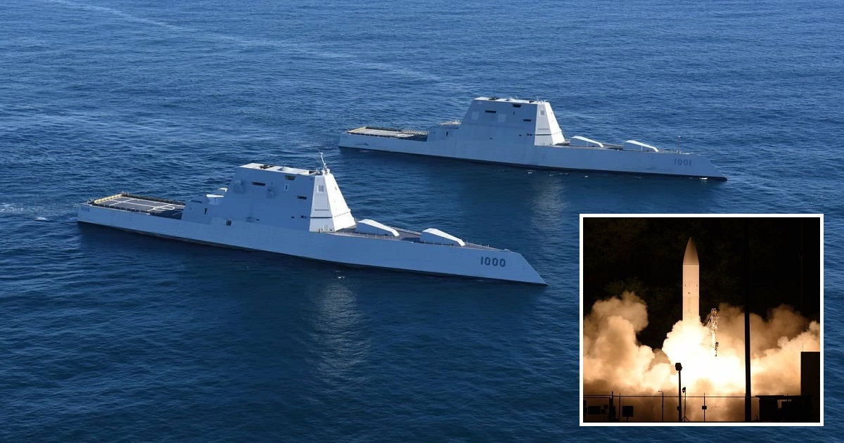 US Navy wnioskuje o 3,6 mld USD na zakup 64 hipersonicznych pocisków Conventional Prompt Strike dla niszczycieli Zumwalt i okrętów podwodnych o napędzie atomowym Virginia