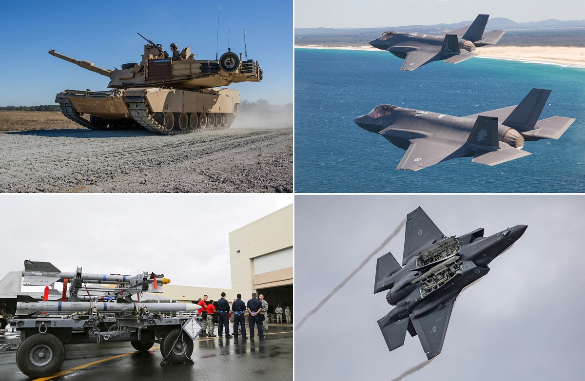 Myśliwce F-35, 75 czołgów M1A2 Abrams, pociski LRASM, JSM, JASSM-ER, AMRAAM i Sidewinder - budżet obronny Australii po raz pierwszy w historii przekroczył 50 mld AU$