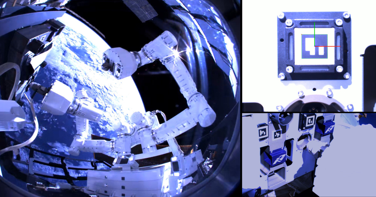Gitai: Robot w kosmosie instaluje panel na zewnątrz ISS, Międzynarodowa Stacja Kosmiczna