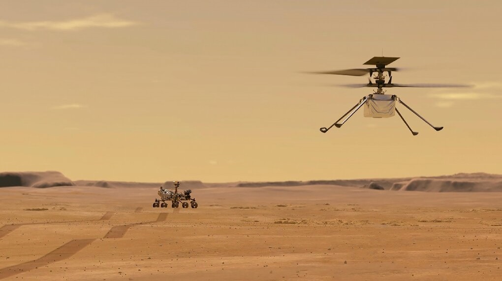 Bezzałogowy helikopter Ingenuity NASA ustanowił nowy rekord prędkości podczas swojego 60. lotu nad powierzchnią Marsa.