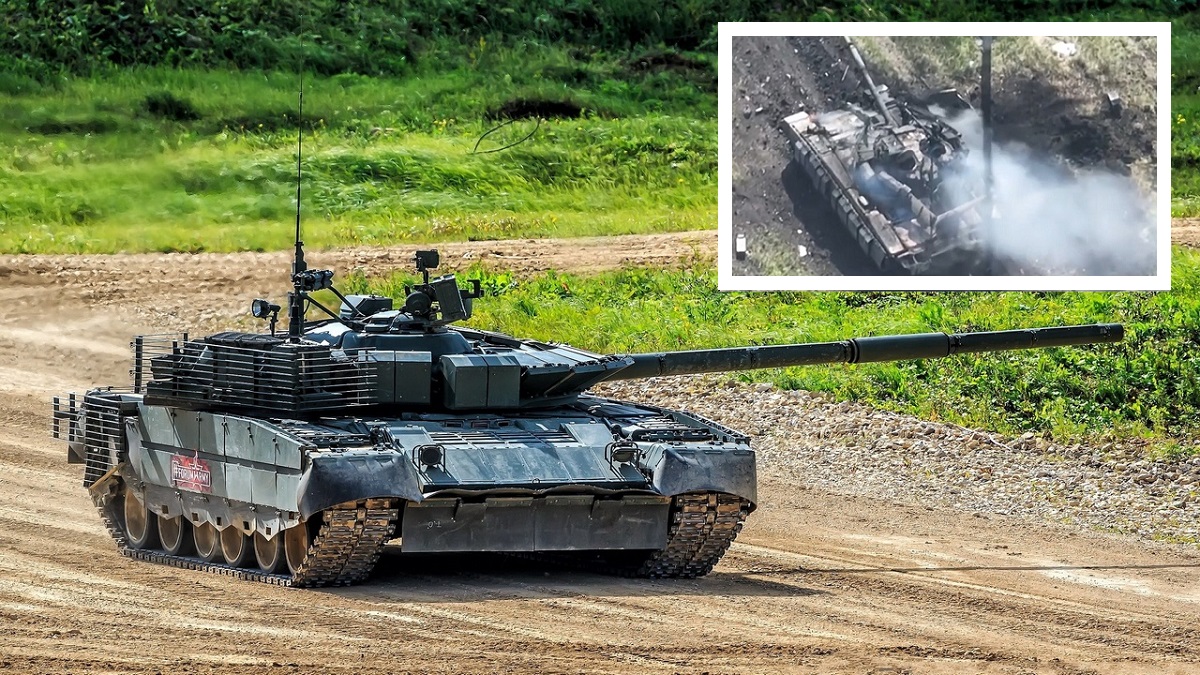 Ukraiński oddział szturmowy zniszczył rosyjski czołg T-80BVM
