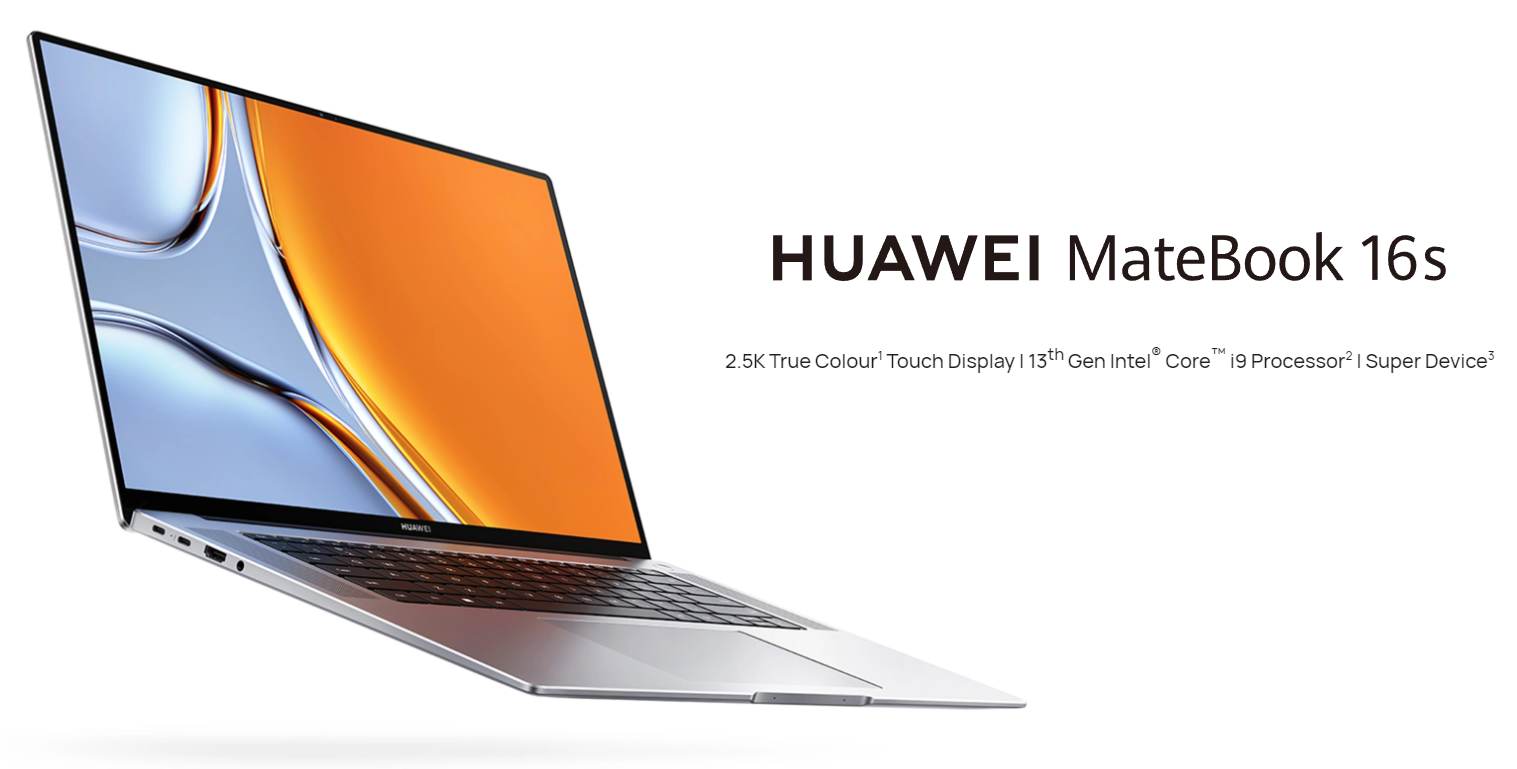 Huawei MateBook 16S - układy Raptor Lake-H, wyświetlacz 2,5K i bateria 84Wh od 1799 euro.