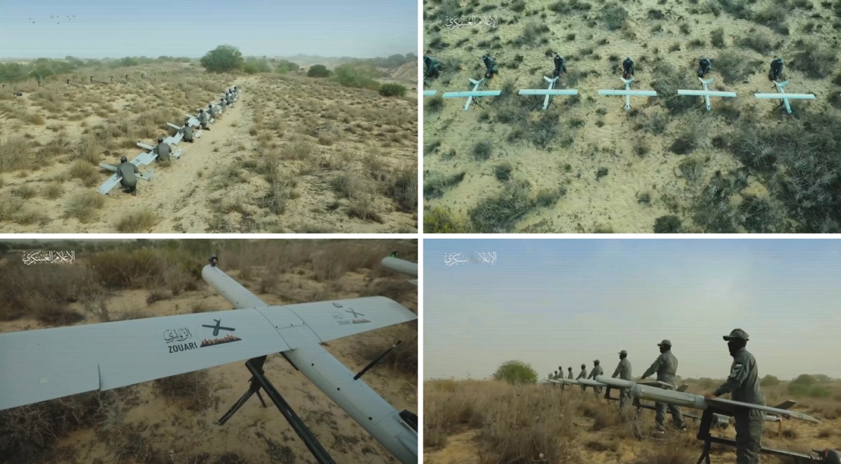 Terroryści Hamasu pokazali irańskie drony kamikadze używane do ataków na Izrael