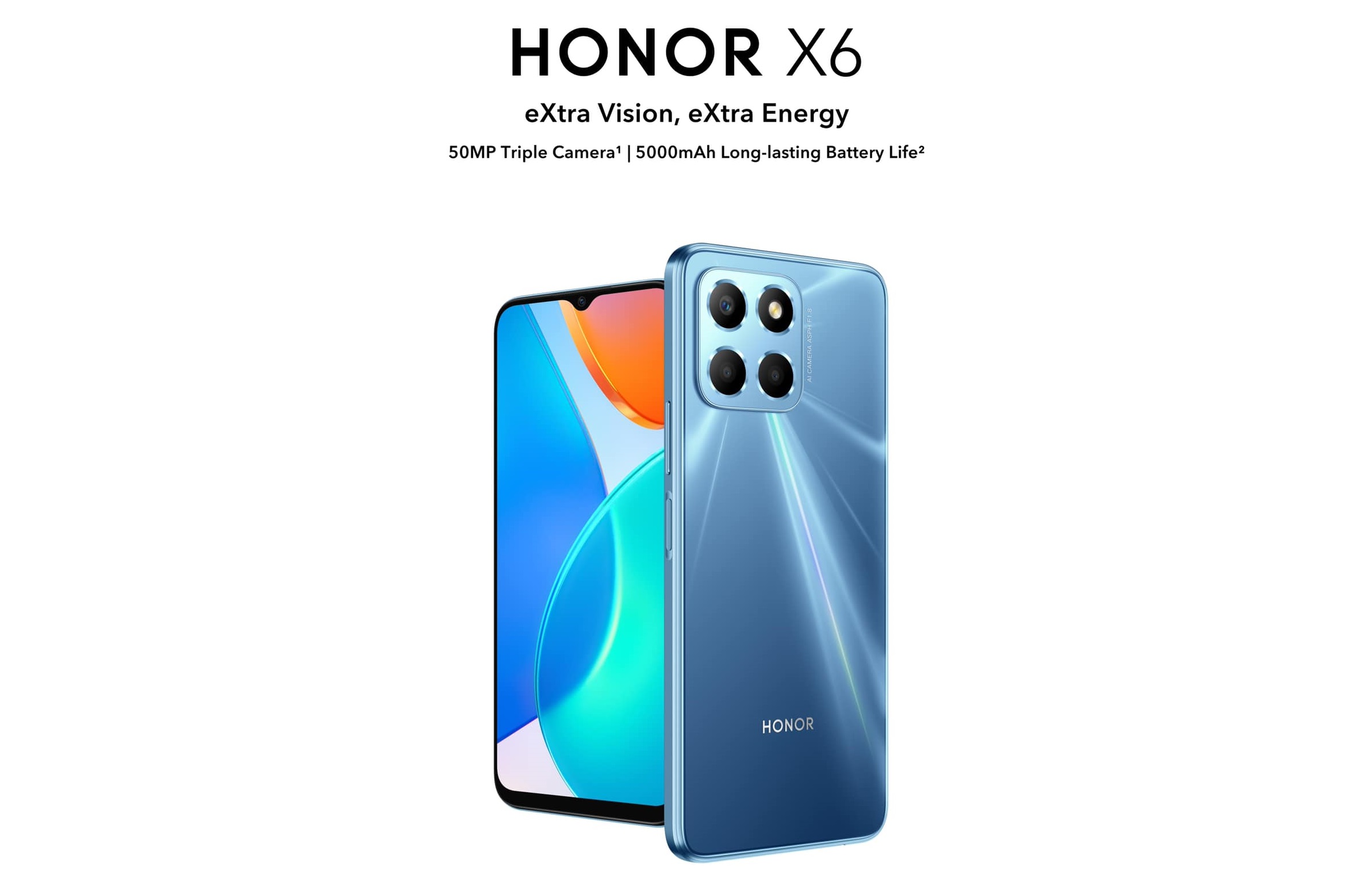 Honor X6 dostaje 50MP aparat, 5000mAh baterię, Androida 12 i układ MediaTek w cenie 130$