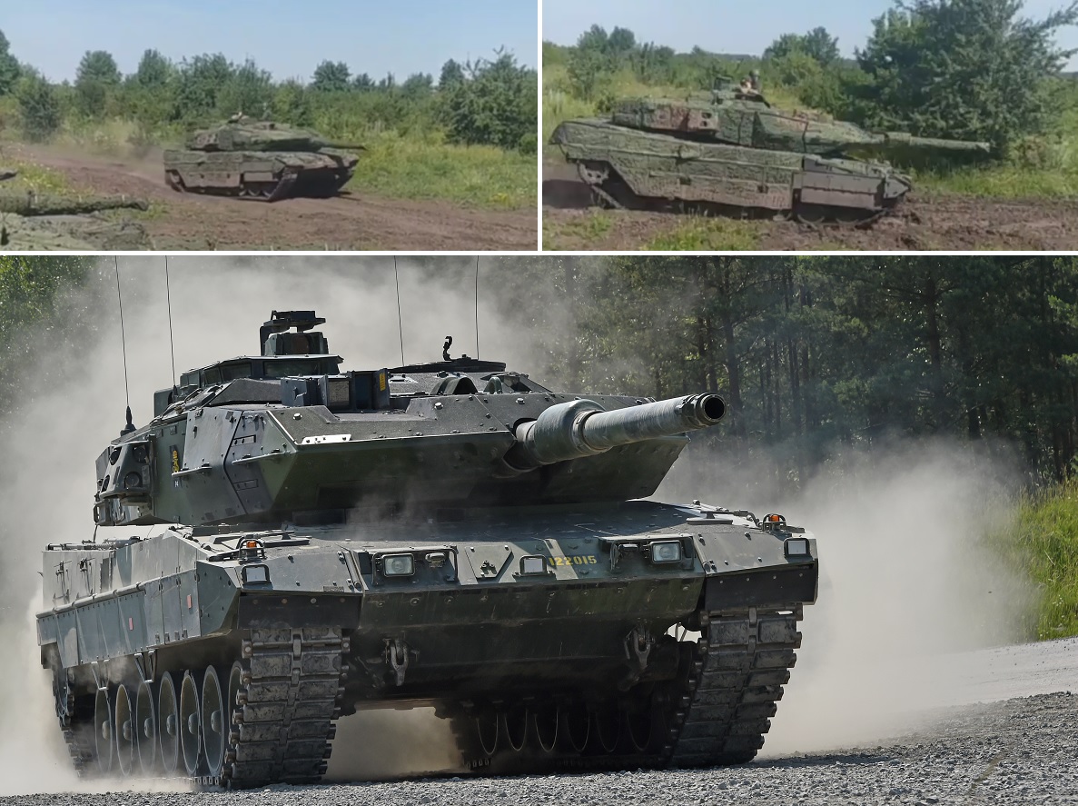 Ukraińskie Siły Zbrojne pokazują pierwsze wideo szwedzkich czołgów Stridsvagn 122