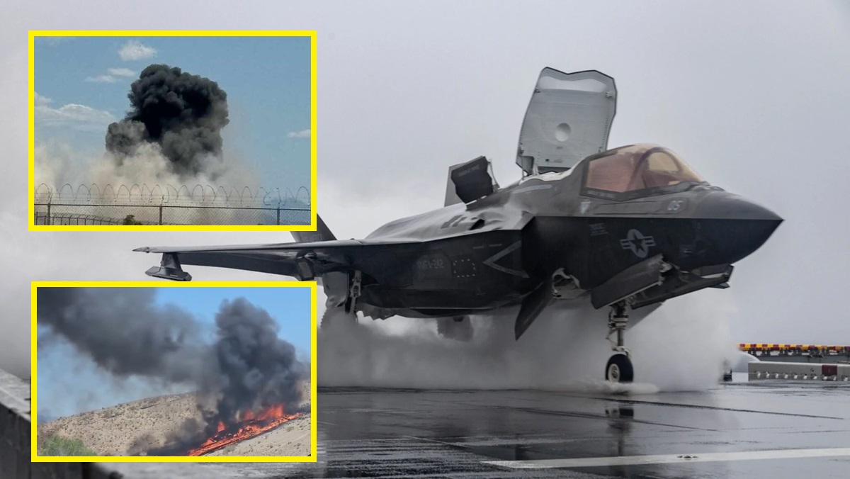 Myśliwiec testowy F-35B Lightning II rozbił się w USA - pilot trafił do szpitala z poważnymi obrażeniami