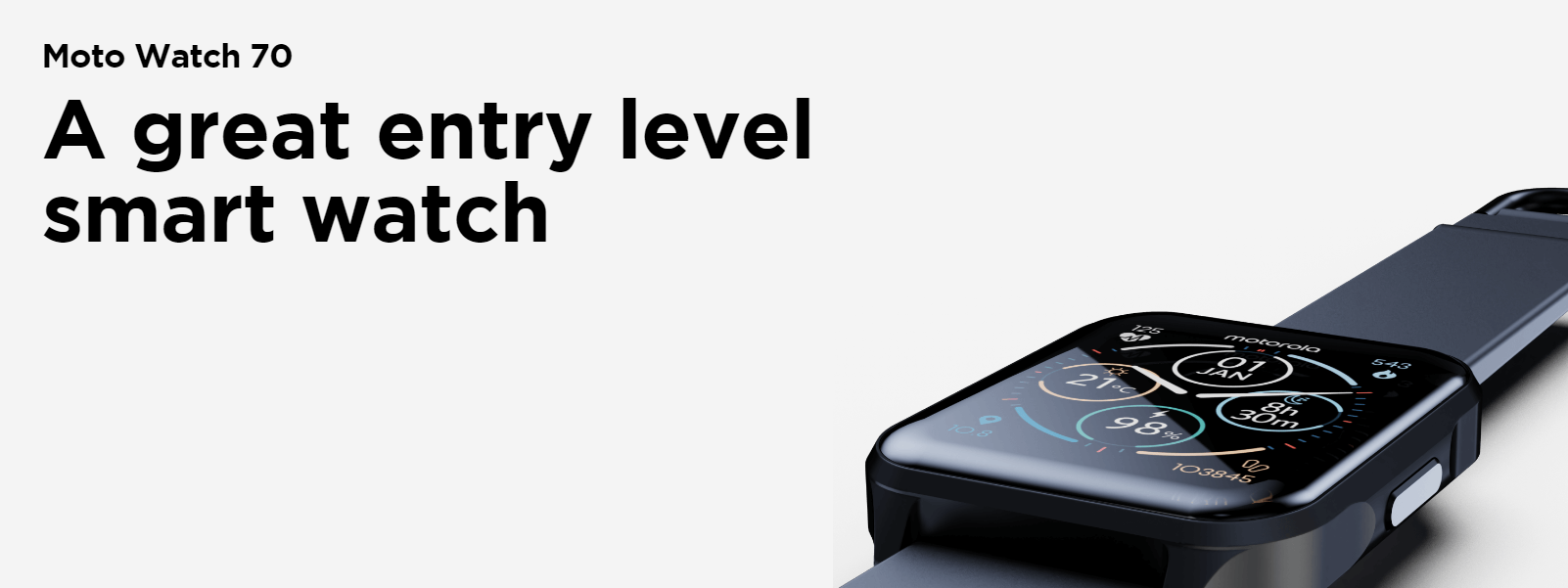 Motorola zapowiada smartwatch Moto Watch 70 z ochroną IP67 i czujnikiem temperatury