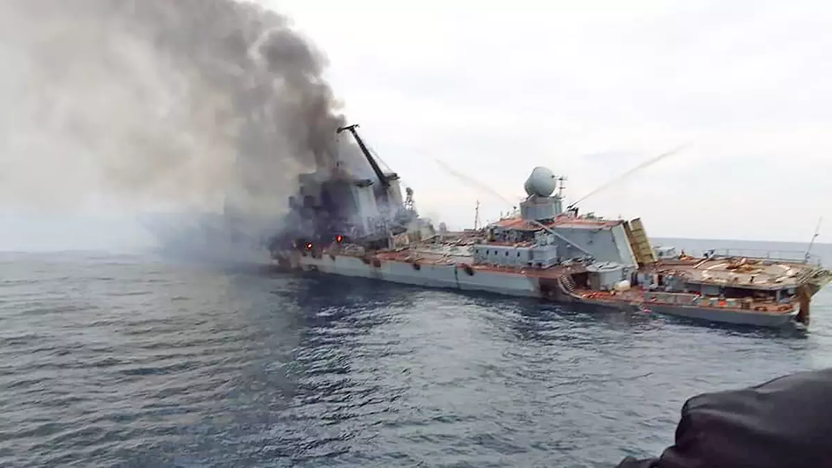 Krążownik Moskwa, wiele systemów rakietowych i łodzi – straty Rosji w pobliżu Wyspy Węży zbliżyły się do 1 000 000 000 USD
