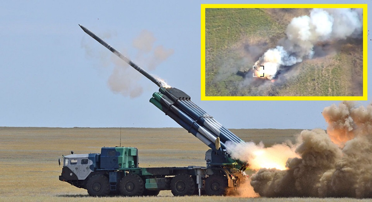 Ukraińskie siły obronne zniszczyły bardzo rzadki rosyjski system wielokrotnych wyrzutni rakietowych Smerch o wartości eksportowej ponad 12 milionów dolarów