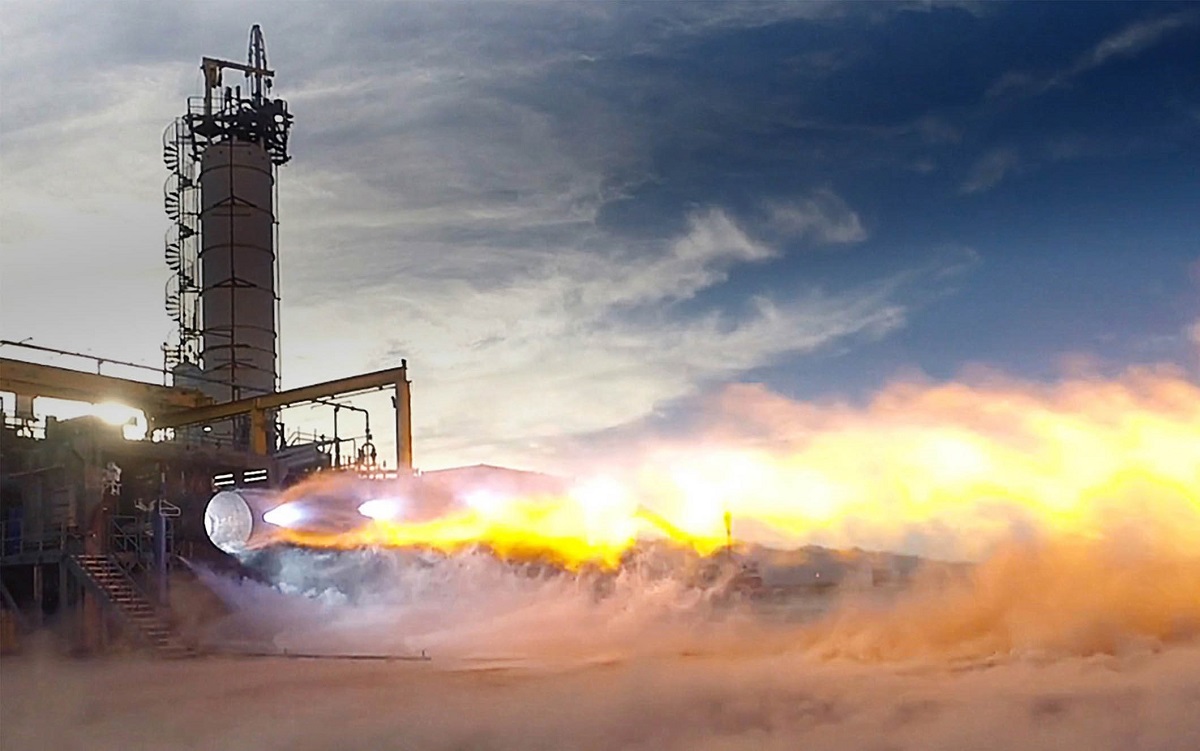 Jeden z najpotężniejszych silników rakietowych na świecie, BE-4, eksplodował 10 sekund po rozpoczęciu testów