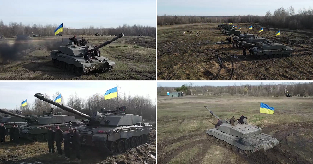 Ministerstwo obrony ujawnia pierwsze wideo brytyjskich czołgów Challenger 2 na Ukrainie