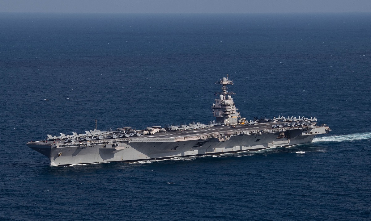 Chiny zatopiły grupę uderzeniową lotniskowca USS Gerald R. Ford salwą 24 pocisków hipersonicznych w symulowanym starciu.