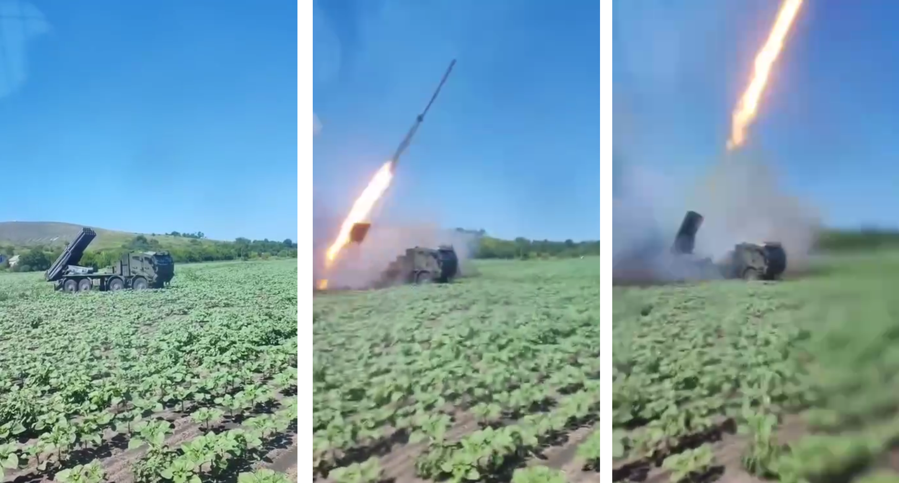 Ukraińskie wojsko pokazało, jak Burevіy MLRS wystrzeliwuje 16 pocisków w 6 sekund na pozycje Rosjan
