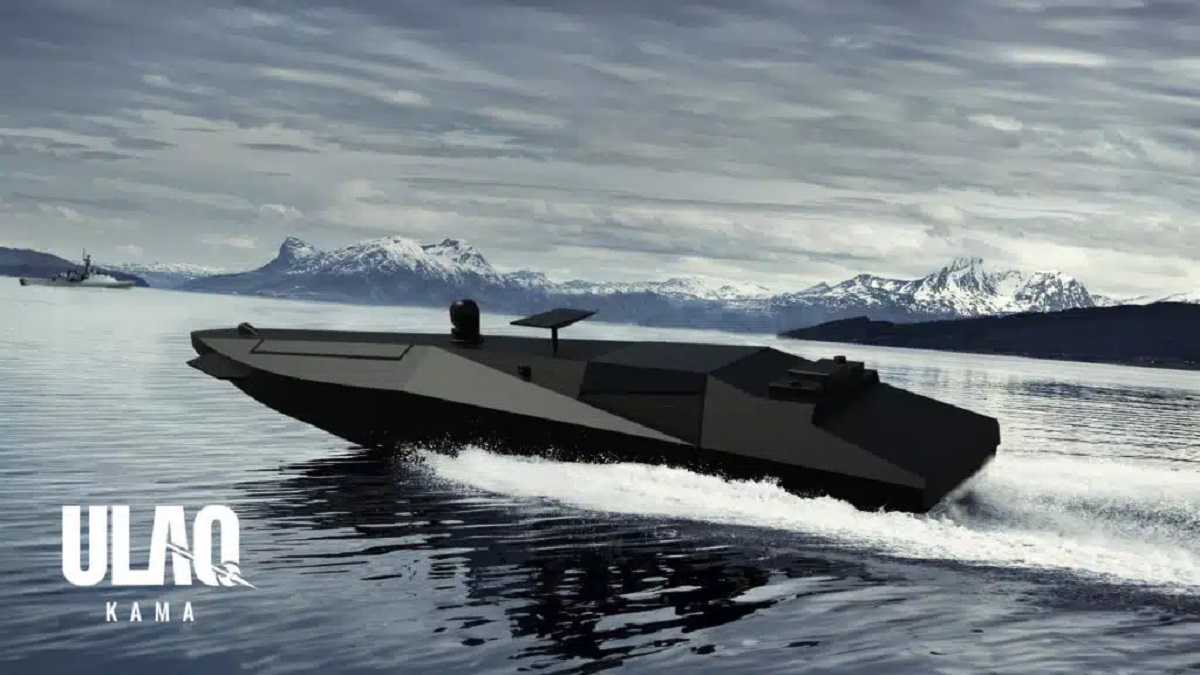 ULAQ KAMA to turecka bezzałogowa łódź uderzeniowa kamikaze o zasięgu ponad 360 kilometrów i prędkości do 40 km/h