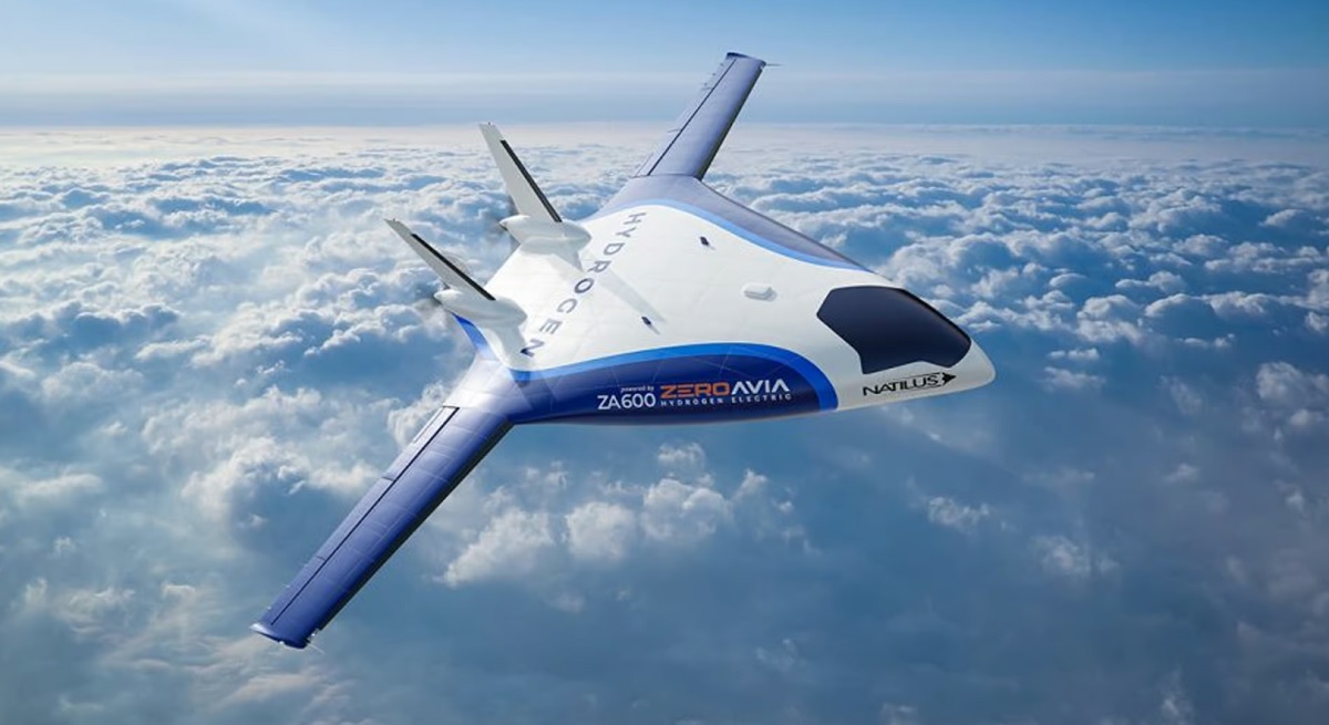 Gigantyczne drony towarowe Natilus będą napędzane silnikami wodorowymi o mocy do 2,5 MW.