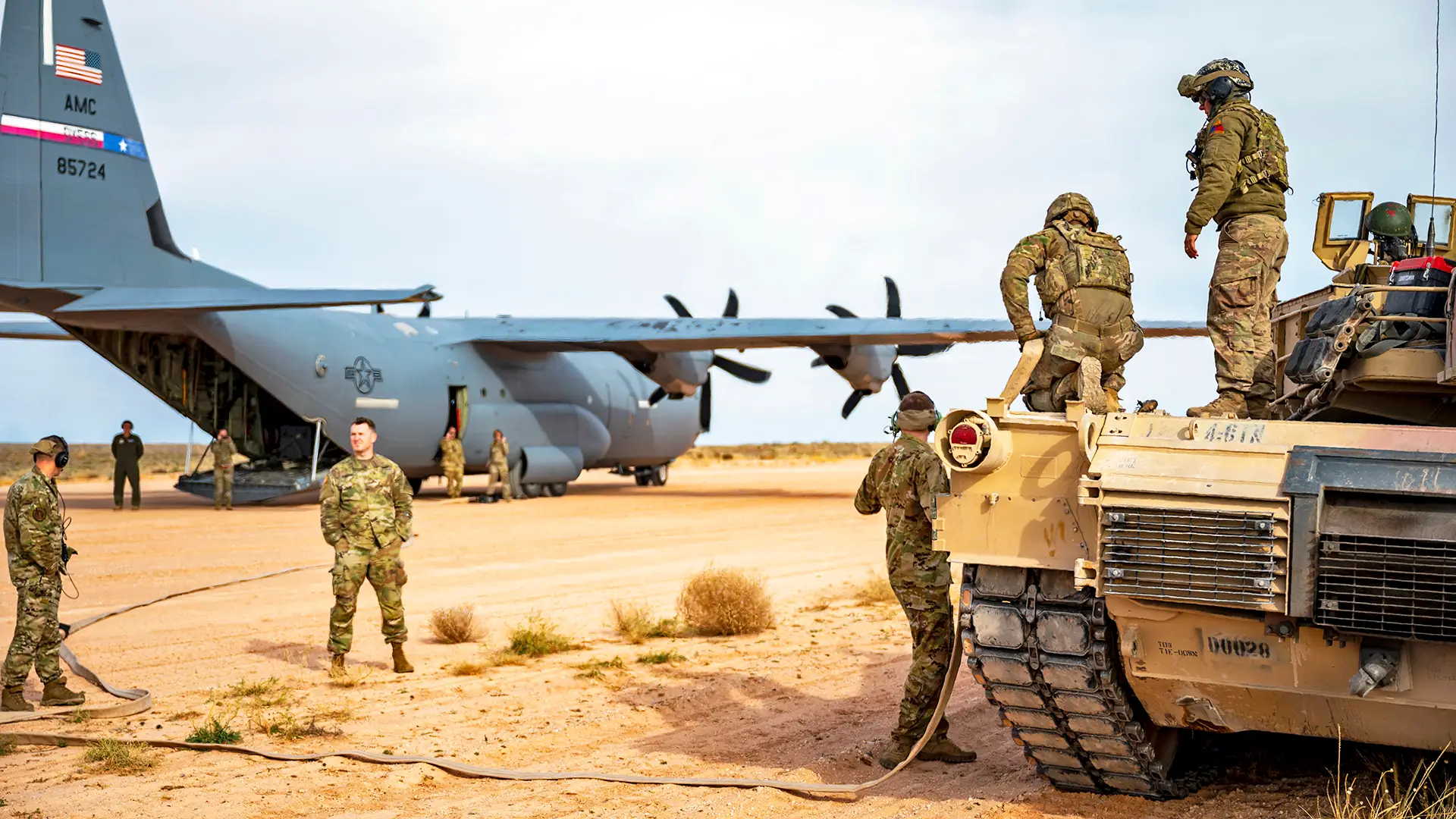 C-130J Super Hercules z powodzeniem zatankował czołg M1 Abrams.