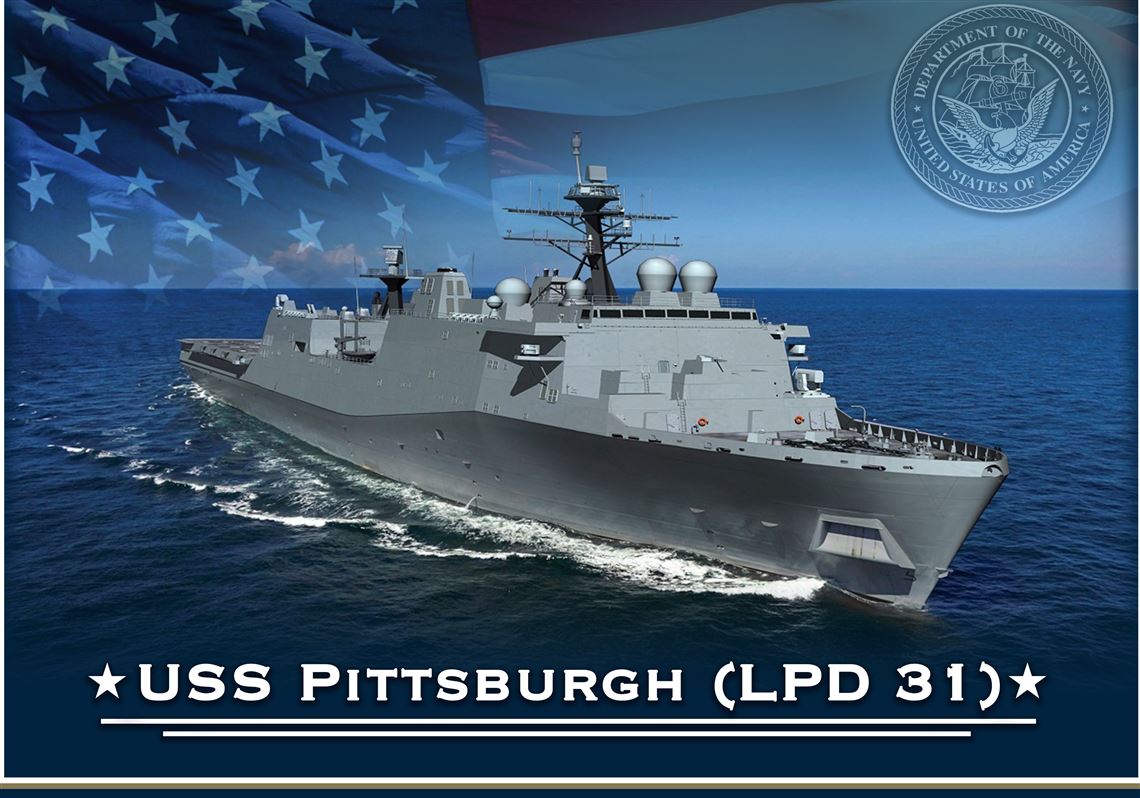 W USA rozpoczęto budowę amfibii szturmowej USS Pittsburg (LPD 31) z systemem pocisków RIM-116 Rolling Airframe Missile.
