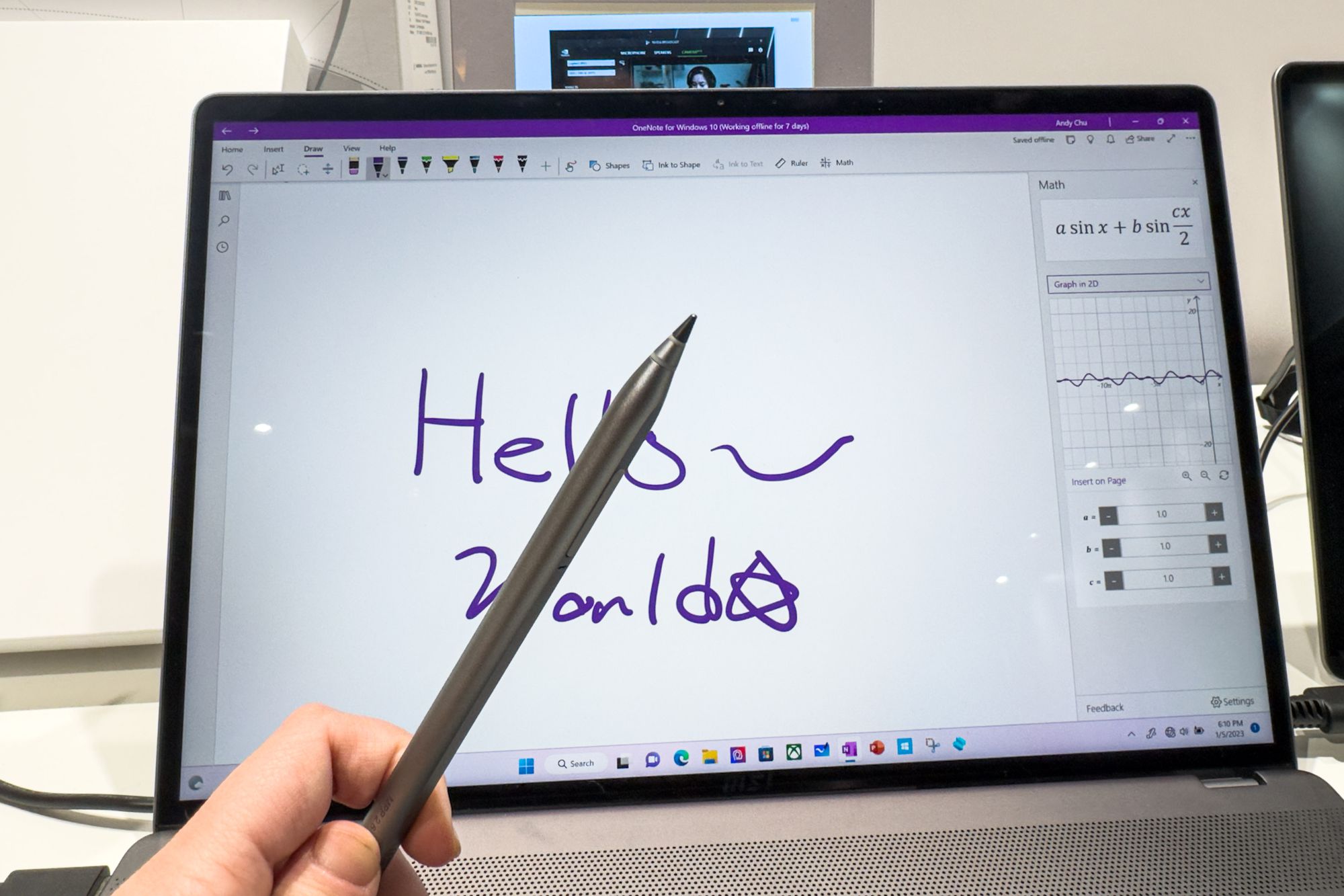 MSI wprowadza Pen 2, który może pisać zarówno na ekranie, jak i na papierze