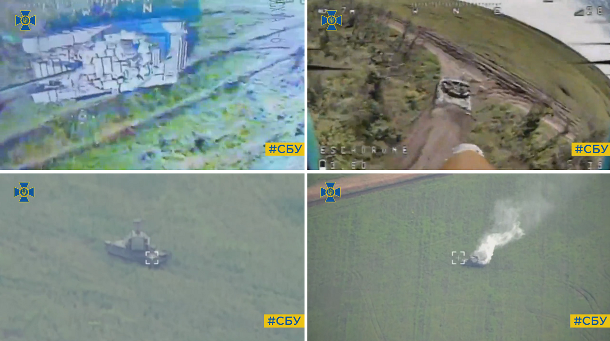 16 czołgów, pięć samobieżnych haubic, pociski ziemia-powietrze Tor i Buk - Siły Obronne demonstrują skuteczność dronów FPV i dronów-granatników