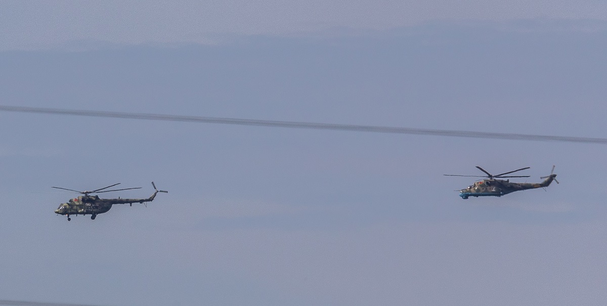 Białoruskie śmigłowce wojskowe Mi-24 i Mi-8 przekroczyły polską przestrzeń powietrzną, naruszyły granicę państwową, przeleciały 3 kilometry i odleciały do domu.