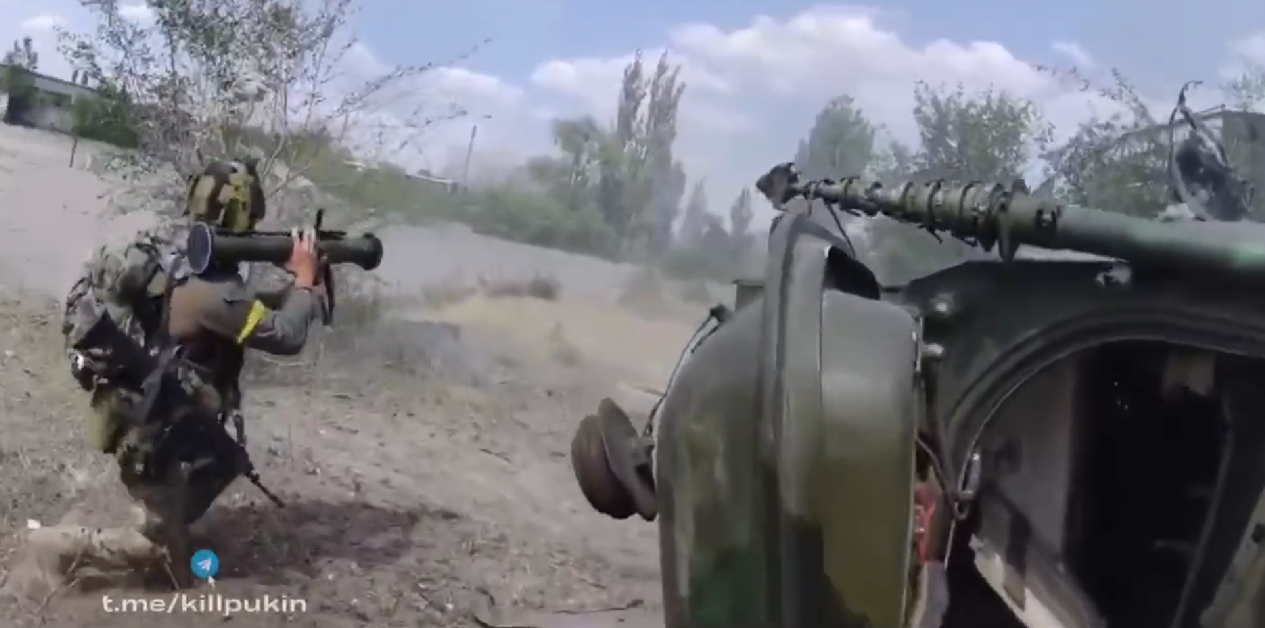 Bojownik „Legionu Zagranicznego” pokazał fragment bitwy na wschodniej Ukrainie z pierwszej osoby