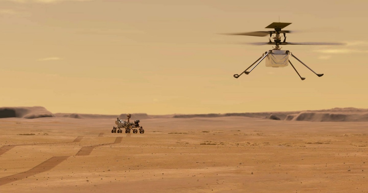 Bezzałogowy helikopter Ingenuity wykonuje najkrótszy lot w historii marsjańskiego lotnictwa