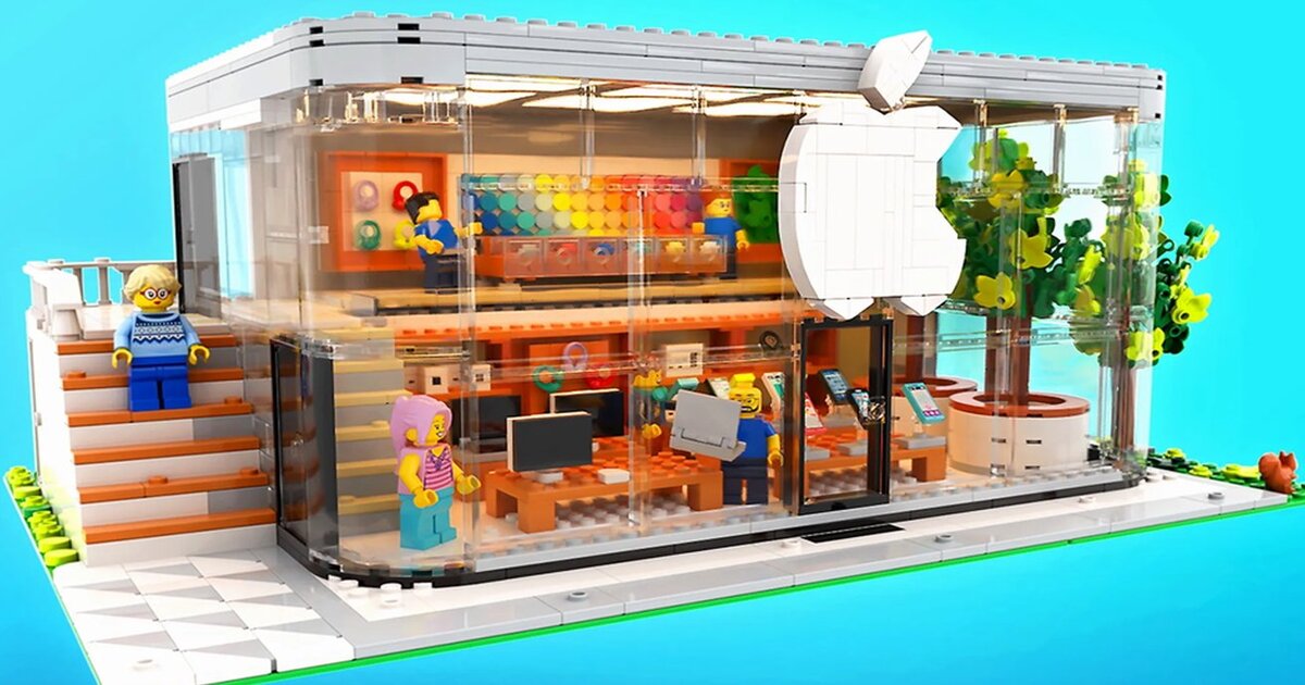 iMac G3, iPod, AirPods i Apple Vision Pro: Fan stworzył model Lego sklepu Apple Store (zdjęcie)