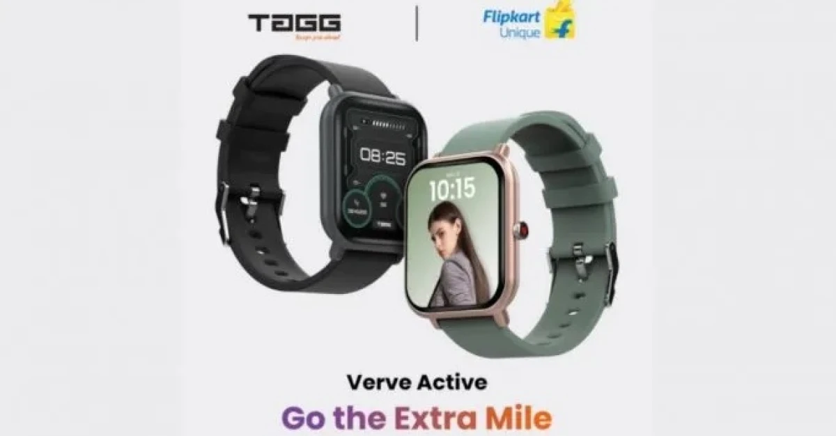 Tagg Verve Active to smartwatch z 24 trybami sportowymi, SpO2 i IP68 za 55 USD