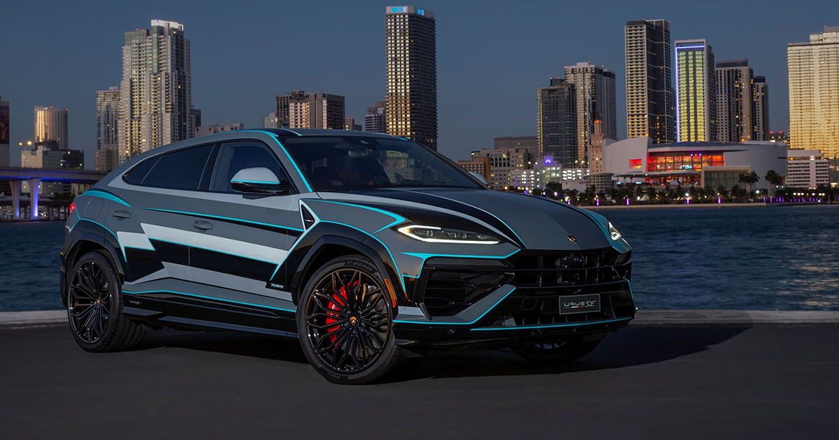 Lamborghini zaprezentowało Urus SE na Art Basel Miami Beach 2024