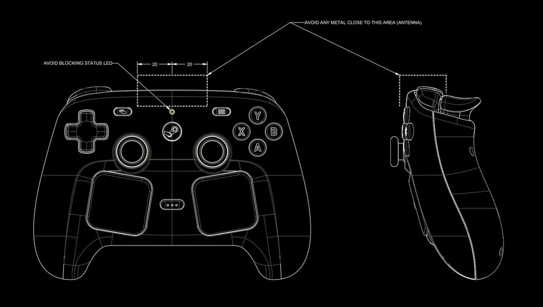 Pliki CAD Steam Controller