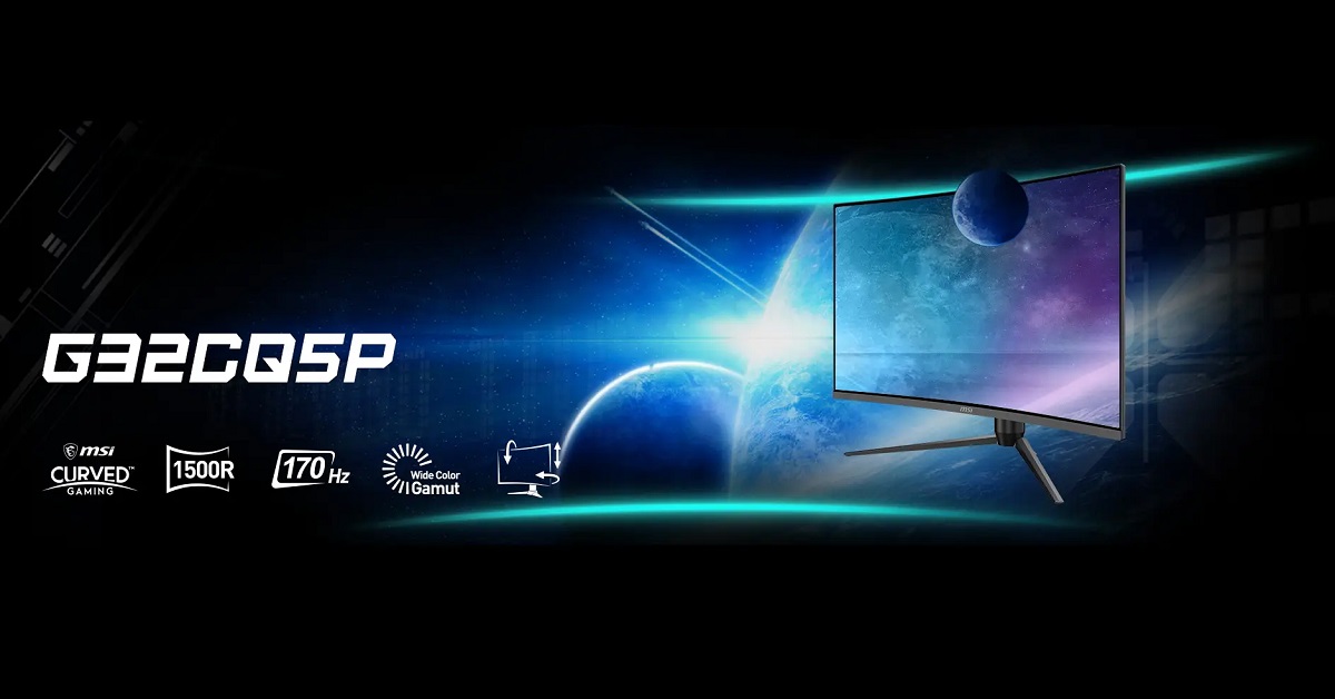 MSI zaprezentowało zakrzywiony monitor do gier VA G32CQ5P z częstotliwością odświeżania 170 Hz