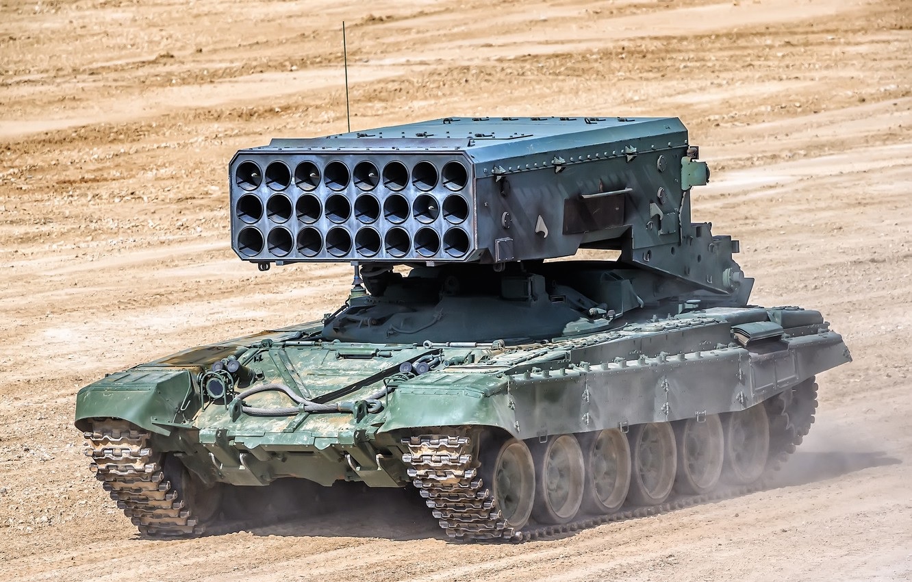 Siły zbrojne Ukrainy zaczęły używać ciężkiego miotacza ognia TOS-1A systemu Solntsevyok, który jest uważany za najpotężniejszą niejądrową broń armii rosyjskiej