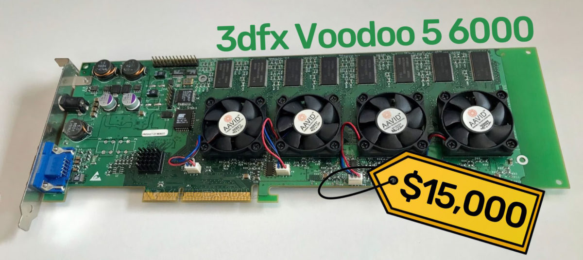 3dfx Voodoo 5 6000 - najrzadsza karta graficzna sprzedana na eBayu za 15 000 dolarów