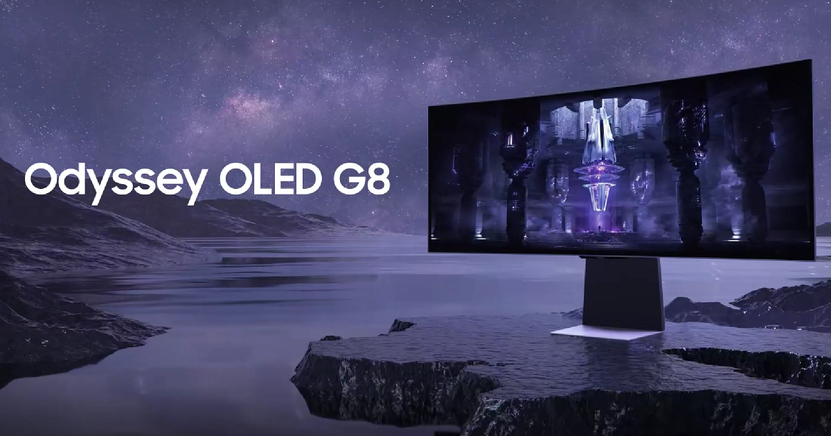 Samsung przyjmuje już zamówienia przedpremierowe na zakrzywiony monitor Odyssey OLED G8 175Hz, wyceniony na 1299 zł