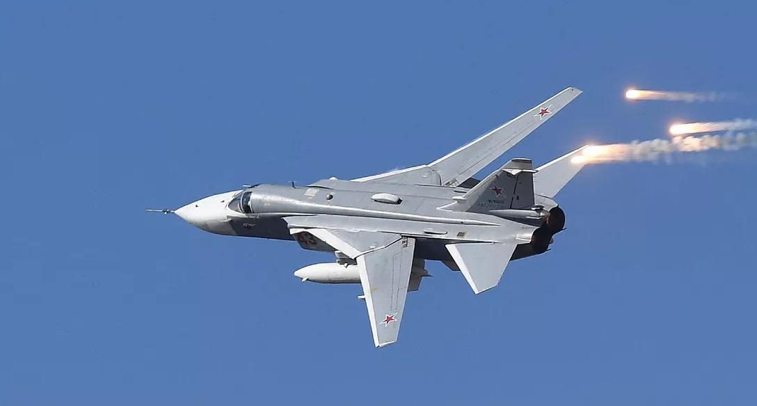 Bombowiec frontowy Su-24M rozbił się w Rosji podczas lotu treningowego