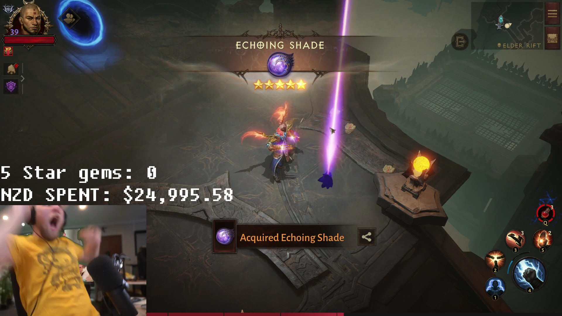 Gracz wydał 17 000 $, aby zdobyć pięciogwiazdkowy klejnot w Diablo Immortal i usunął grę