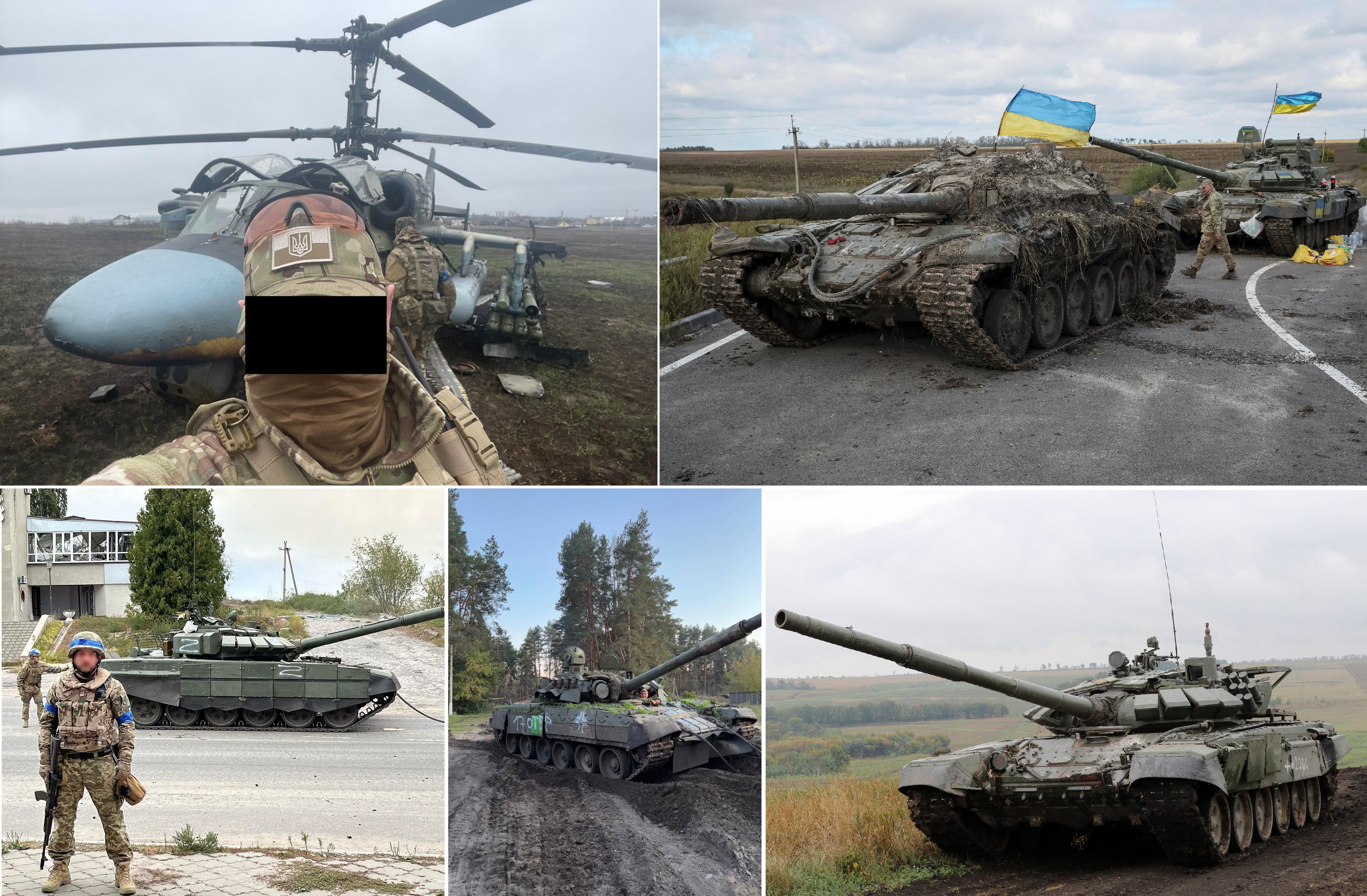 392 czołgi, 732 pojazdy opancerzone, 182 haubice, 65 dronów, 41 MLRS, a nawet jeden śmigłowiec Ka-52 - Siły Zbrojne Ukrainy przejęły ponad 2 tys. sztuk rosyjskiego sprzętu wojskowego