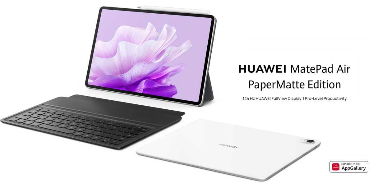 Huawei MatePad Air PaperMatte Edition - Snapdragon 888, wyświetlacz IPS 144 Hz 2,8K i obsługa M-Pencil 2 za 649 euro