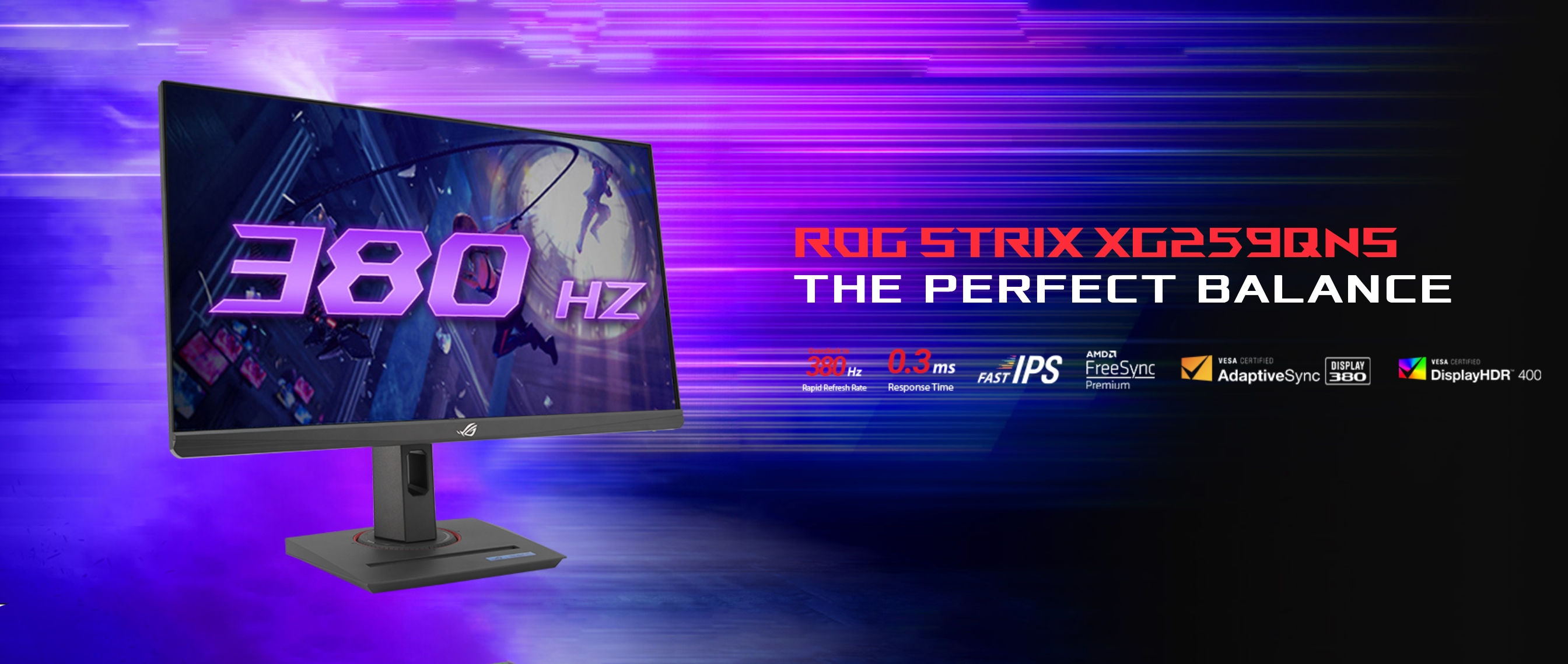 ASUS prezentuje monitor gamingowy ROG Strix XG259QNS z obsługą częstotliwości odświeżania 380 Hz