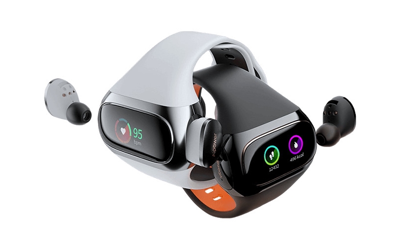 Aipower Wearbuds na Kickstarter: słuchawki bezprzewodowe, które można naładować od fitnes bransoletki
