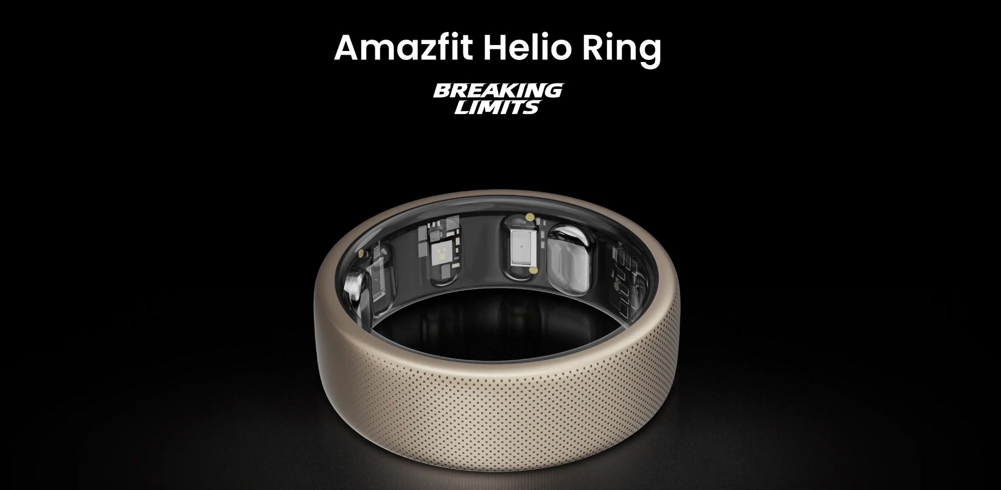 Amazfit Helio Ring: inteligentny pierścień ze stopu tytanu, który może mierzyć tętno i SpO2.