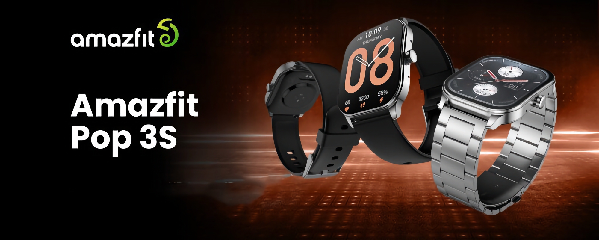 Amazfit wprowadza na rynek smartwatch Pop 3S z ekranem AMOLED, czujnikiem SpO2 i do 12 dni pracy na baterii